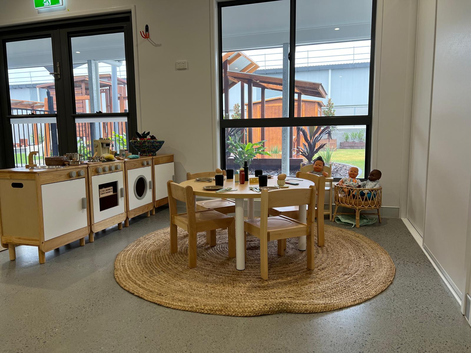 Outdoor learning area at Golden Hearts Crestmead